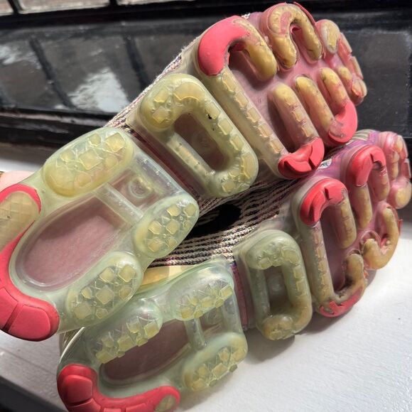 NIKE Air Vapormax Flyknit 3 Fossil Pink Ivory Sneakers 942843 Women’s Size 12 - Picture 7 of 9